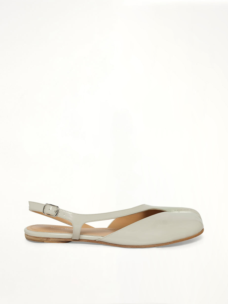 Tabi Flat Slingback in Alabaster