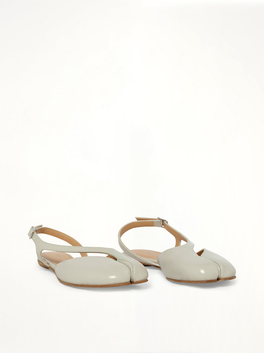 Tabi Flat Slingback in Alabaster