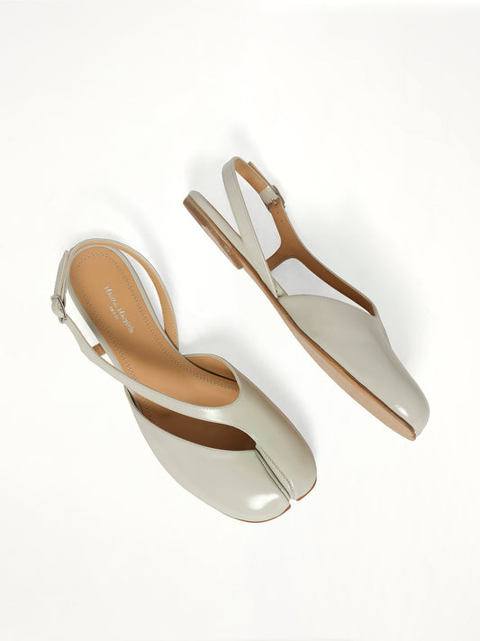 Tabi Flat Slingback in Alabaster