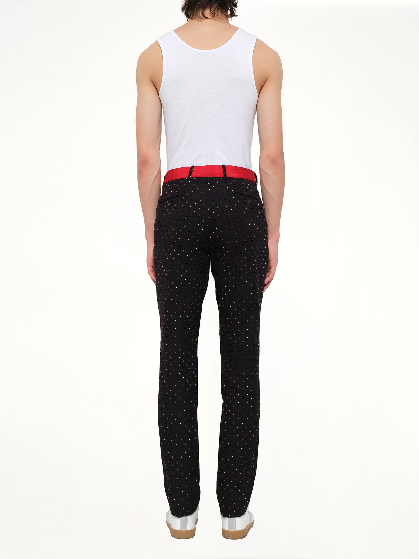 Jacquard Pants in Black