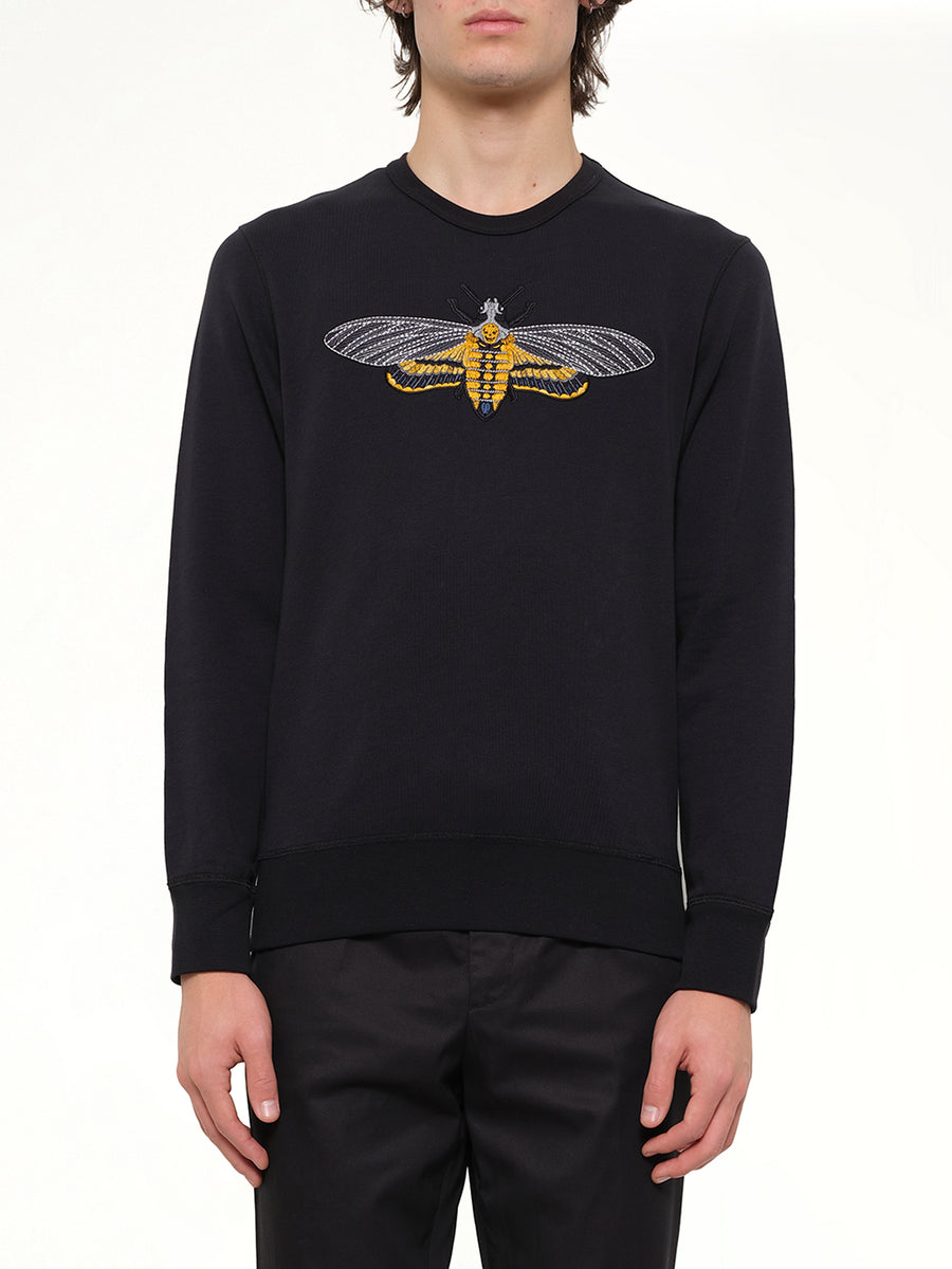 Moth Embroidered Sweatshirt