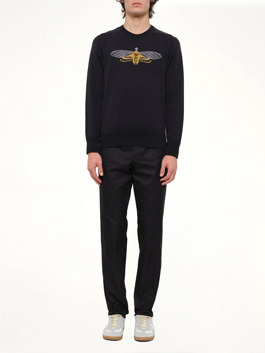 Moth Embroidered Sweatshirt
