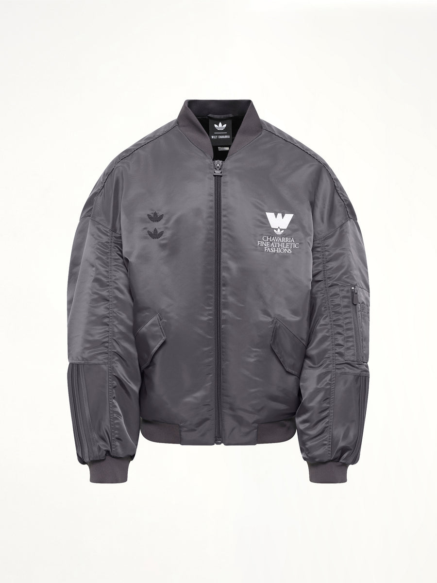 Adidas x Chavarria Satin Bomber in Grey