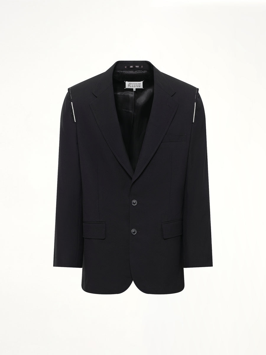 Deconstructed Jacket in Black