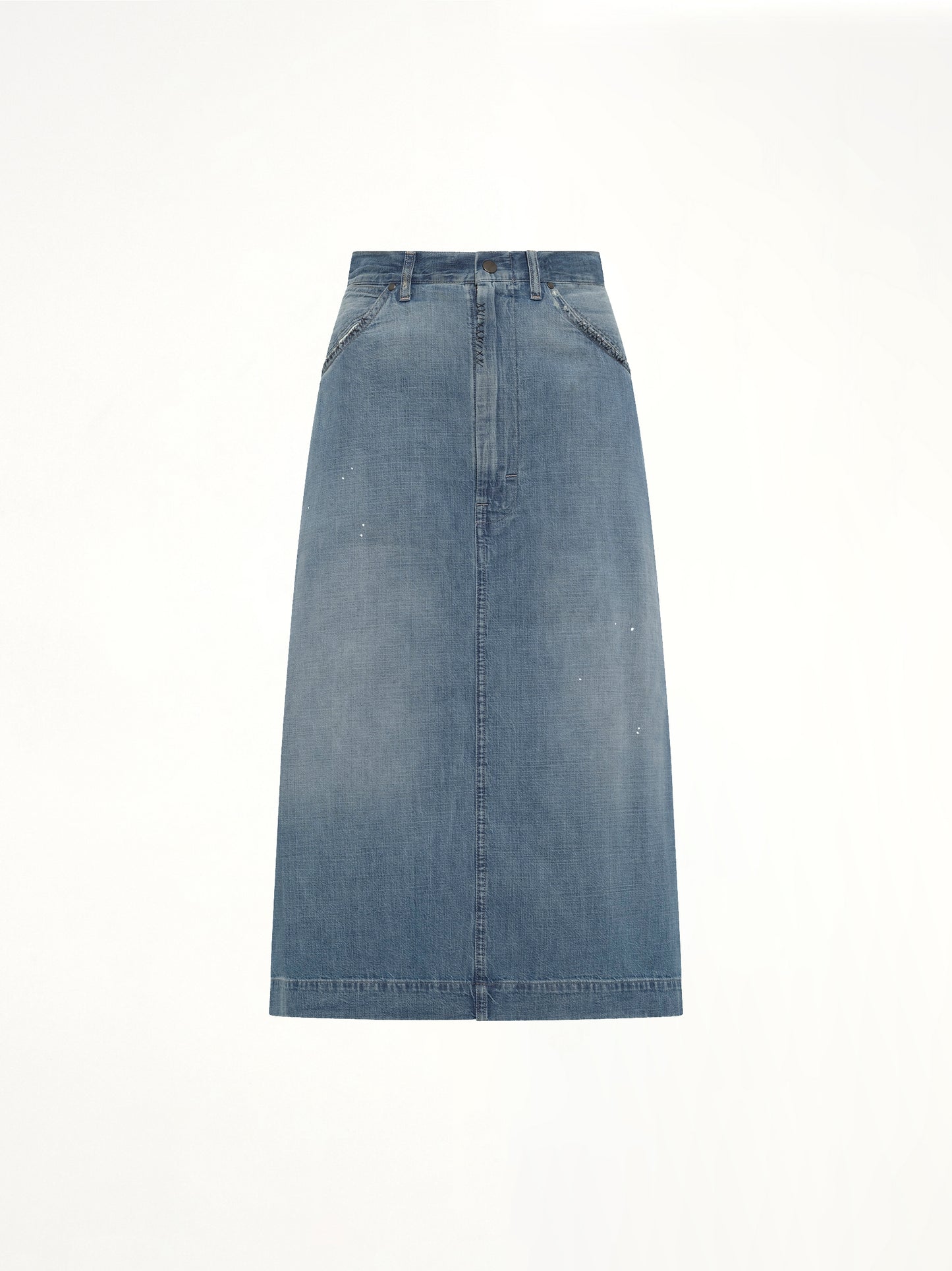 Denim Skirt in Medium Blue Vintage