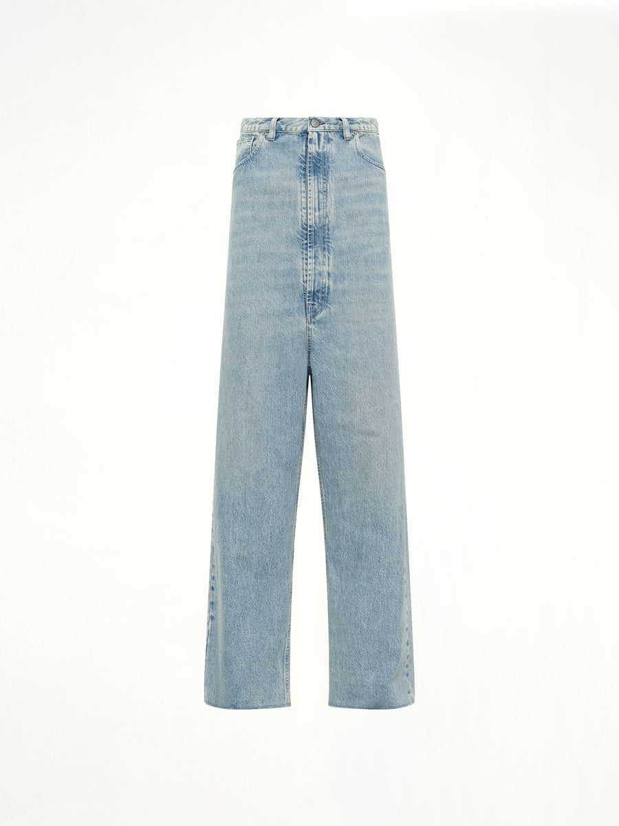 Dropped Crotch Jeans in Ice Blue