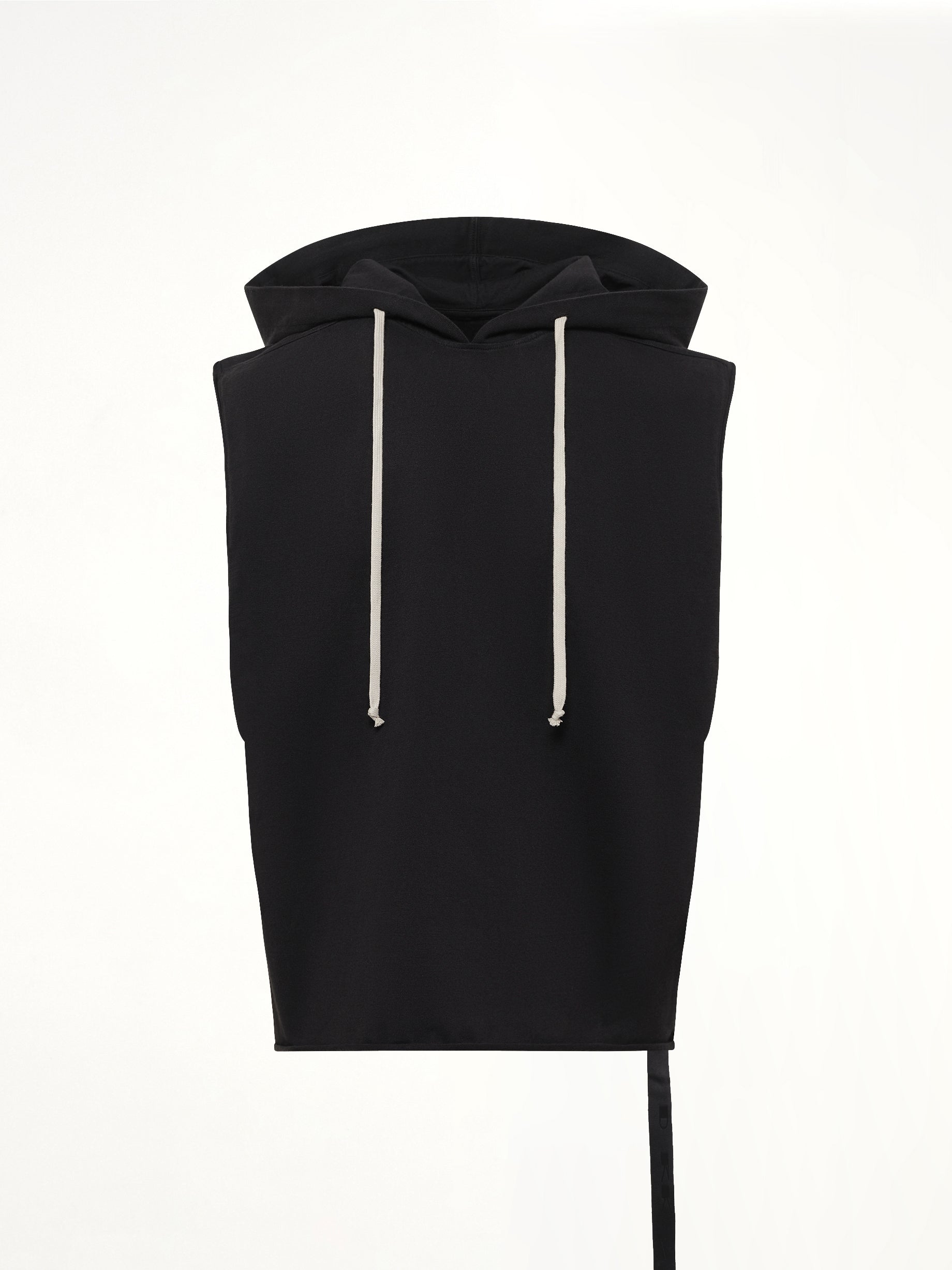 RICK OWENS DRKSHDW Hooded Tunic in Black Product Photo from MARAIS