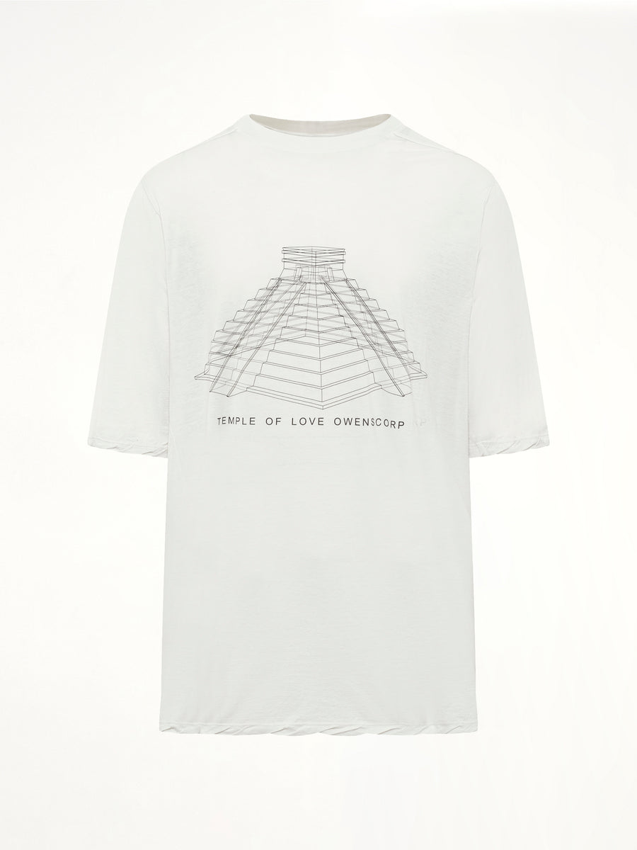 Jumbo SS T in Milk Wash/Black