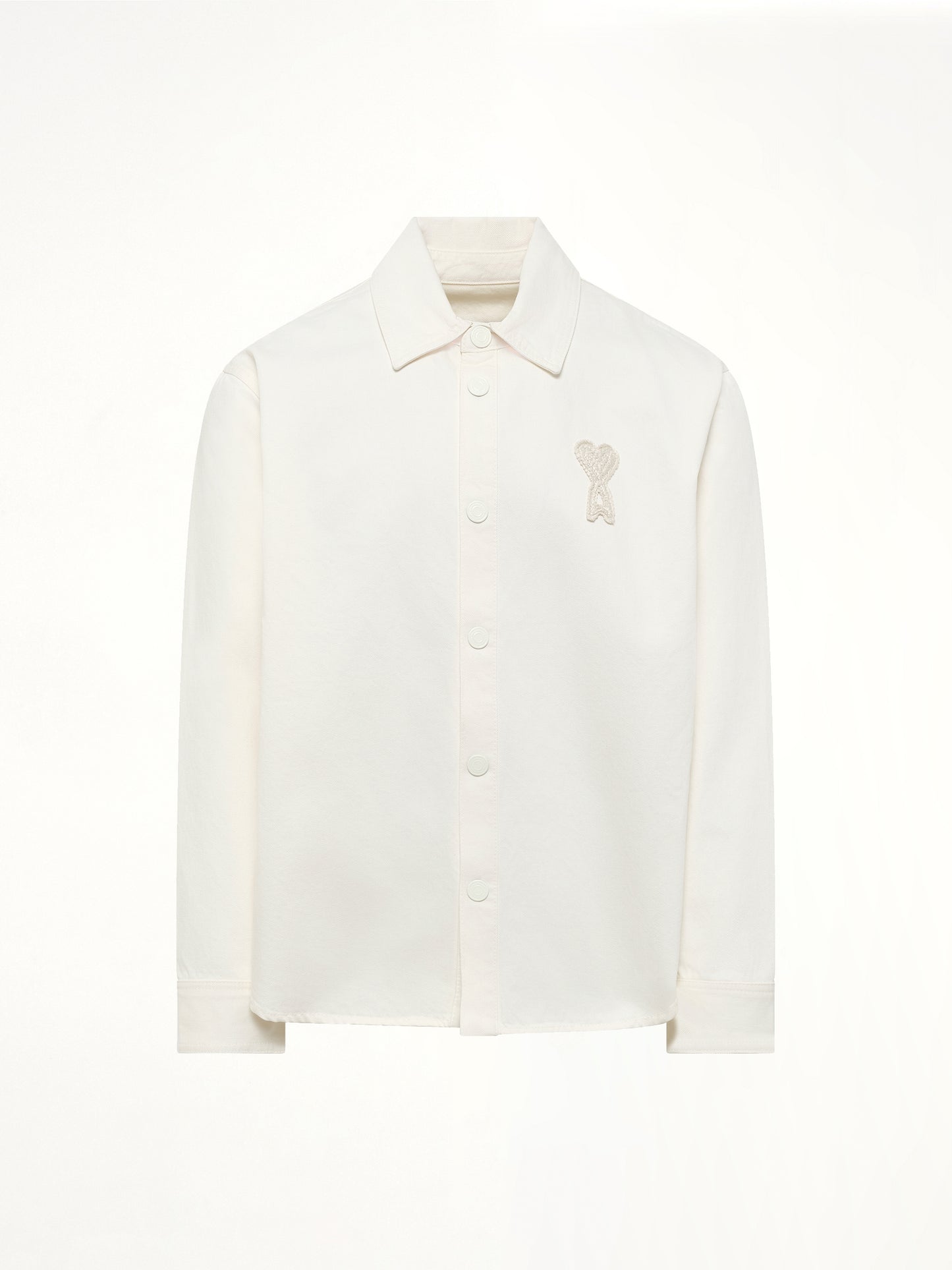 Knitted ADC Overshirt in Off White
