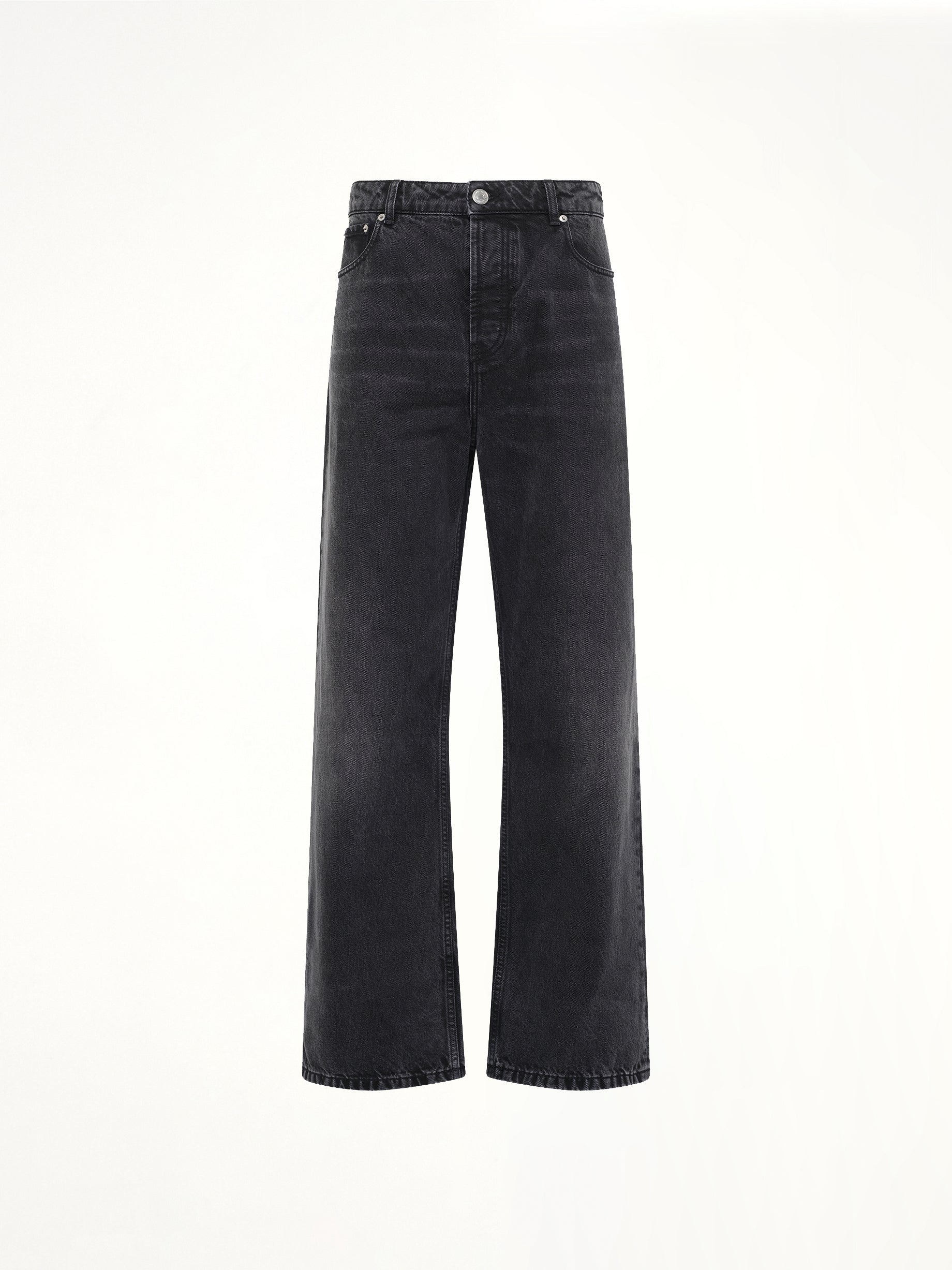 AMI PARIS Large Fit Jeans in Black Product Photo from MARAIS