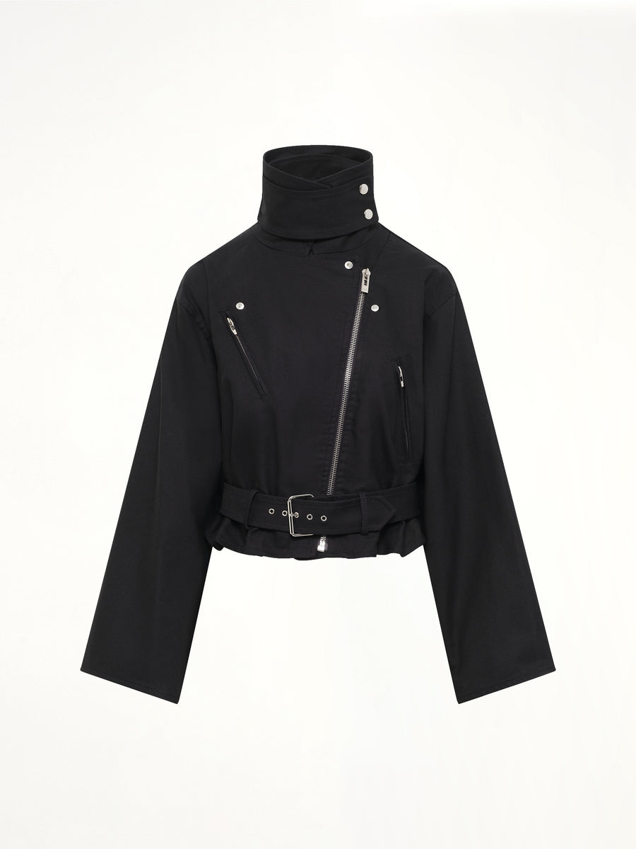 Layered Biker in Black