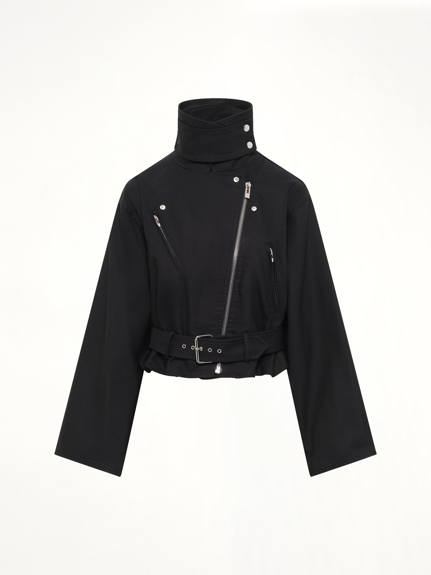 Layered Biker in Black