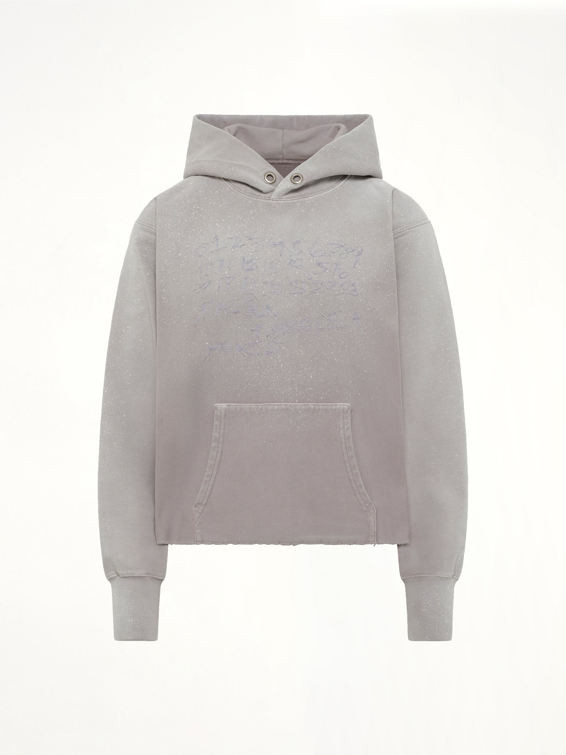 MAISON MARGIELA Number Hoodie in Dusty Pink Product Photo from MARAIS