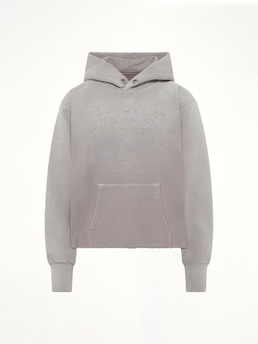 Number Hoodie in Dusty Pink