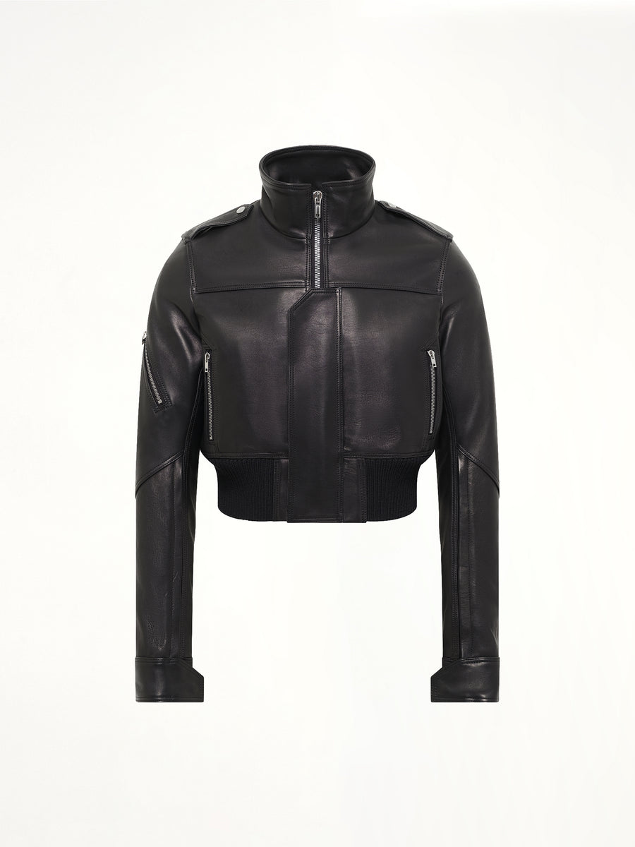 Rev Leather Jacket in Black