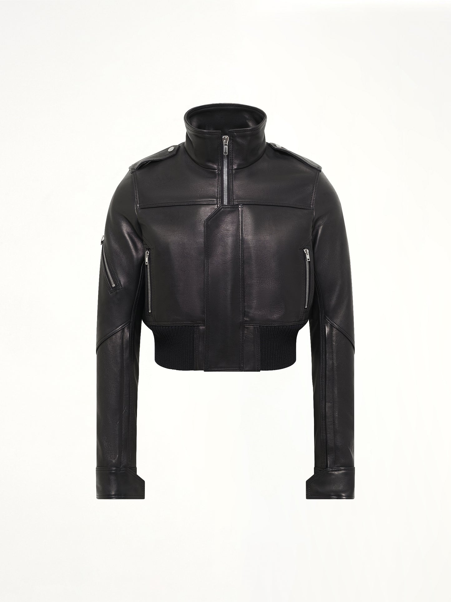 Rev Leather Jacket in Black