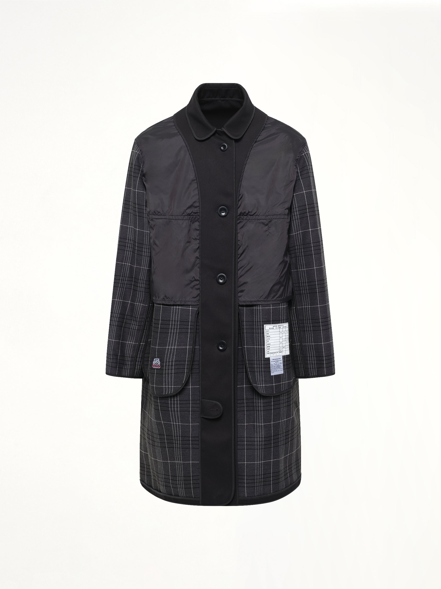 Reversible Coat in Black/Grey