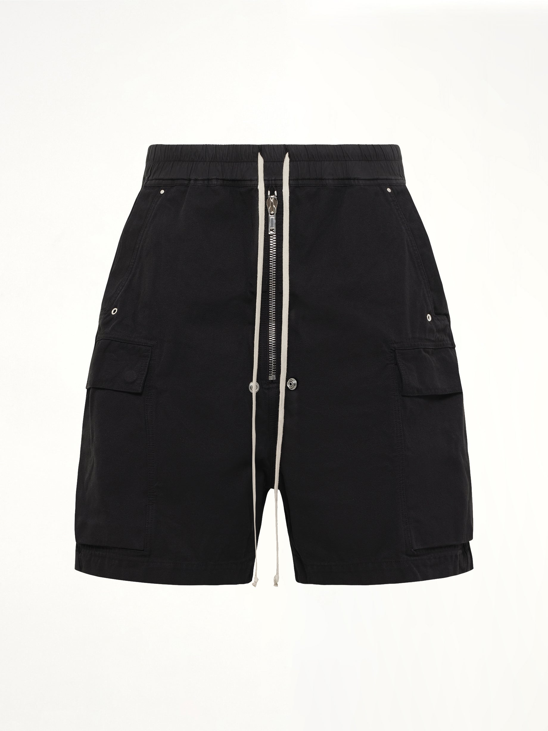 RICK OWENS DRKSHDW Cargobela Shorts in Black Product Photo from MARAIS