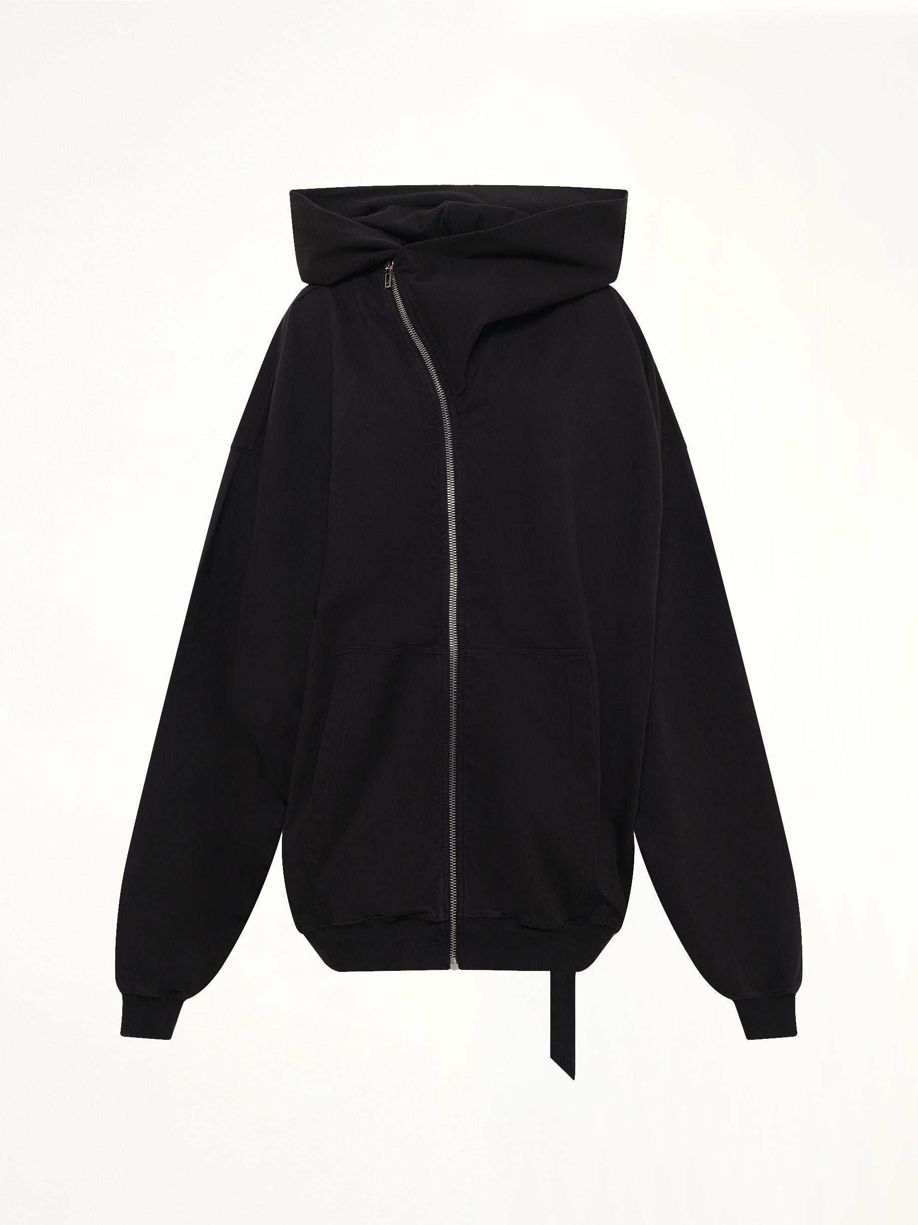 RICK OWENS DRKSHDW Mountain Hun Hoodie in Black Product Photo from MARAIS