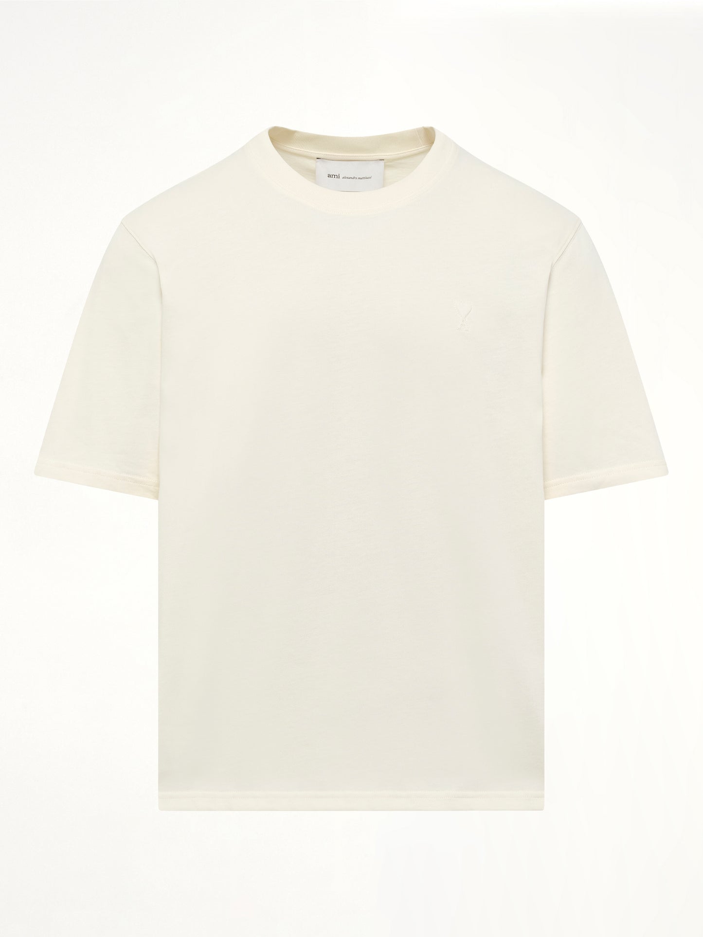 Small Embossed ADC T-Shirt in Cream