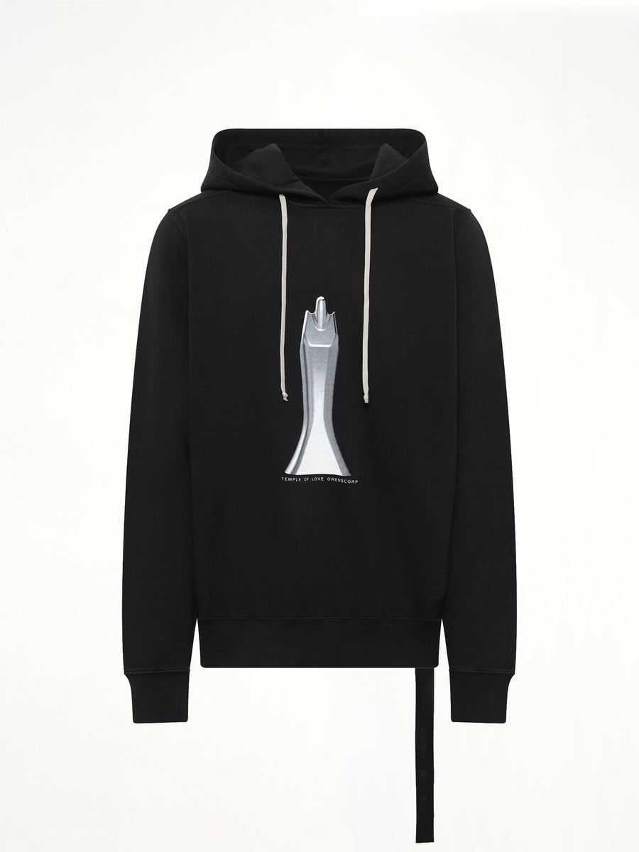 Statue Oversized Hoodie in Black/Milk