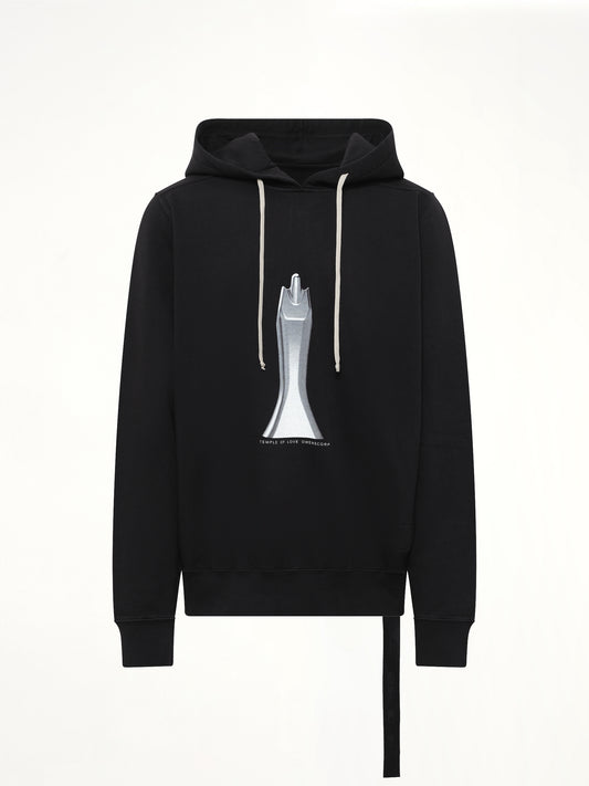 Statue Oversized Hoodie in Black/Milk