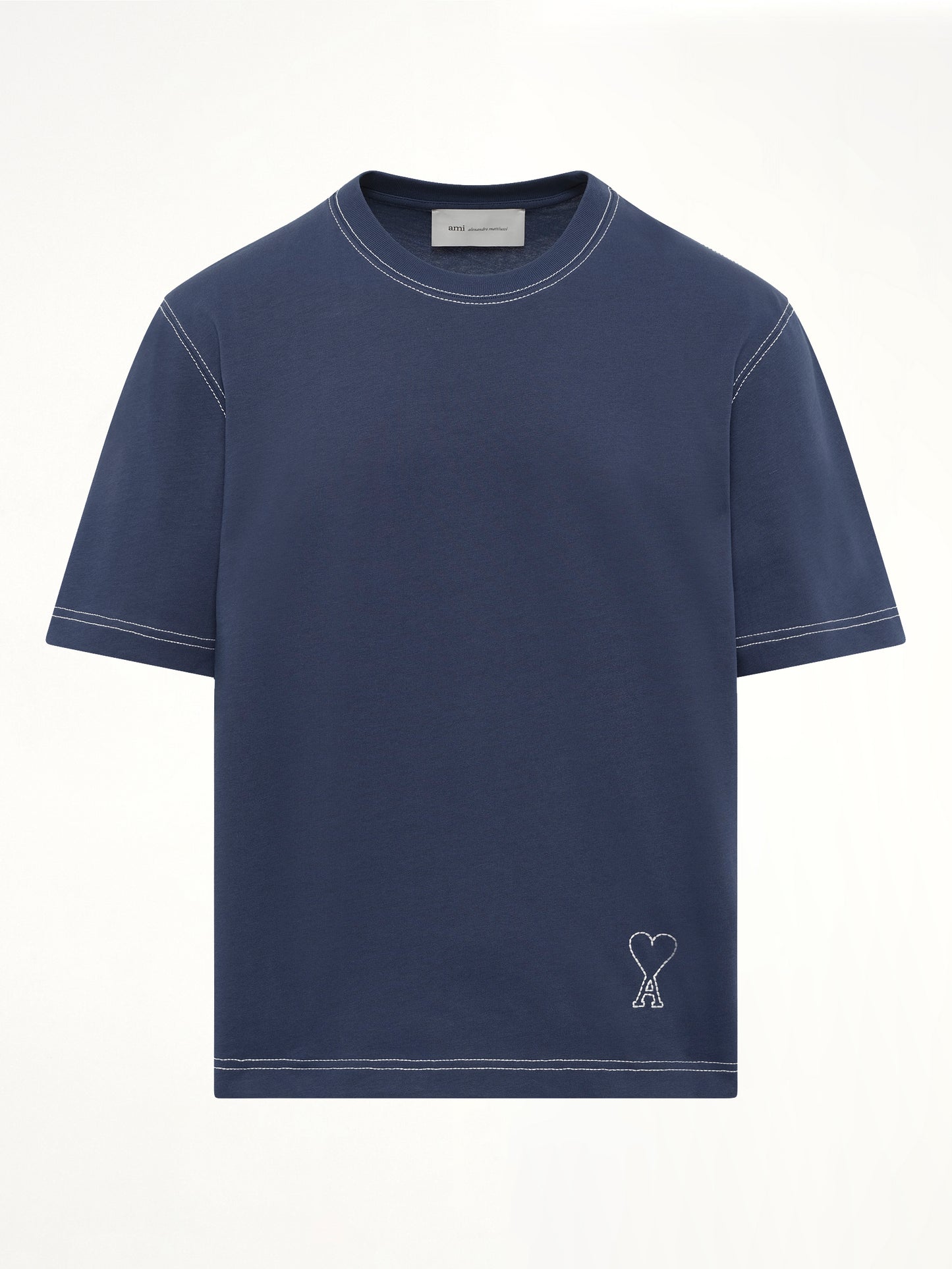 Topstitched ADC T-Shirt in Navy