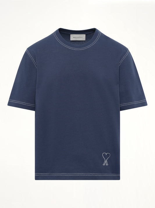 Topstitched ADC T-Shirt in Navy