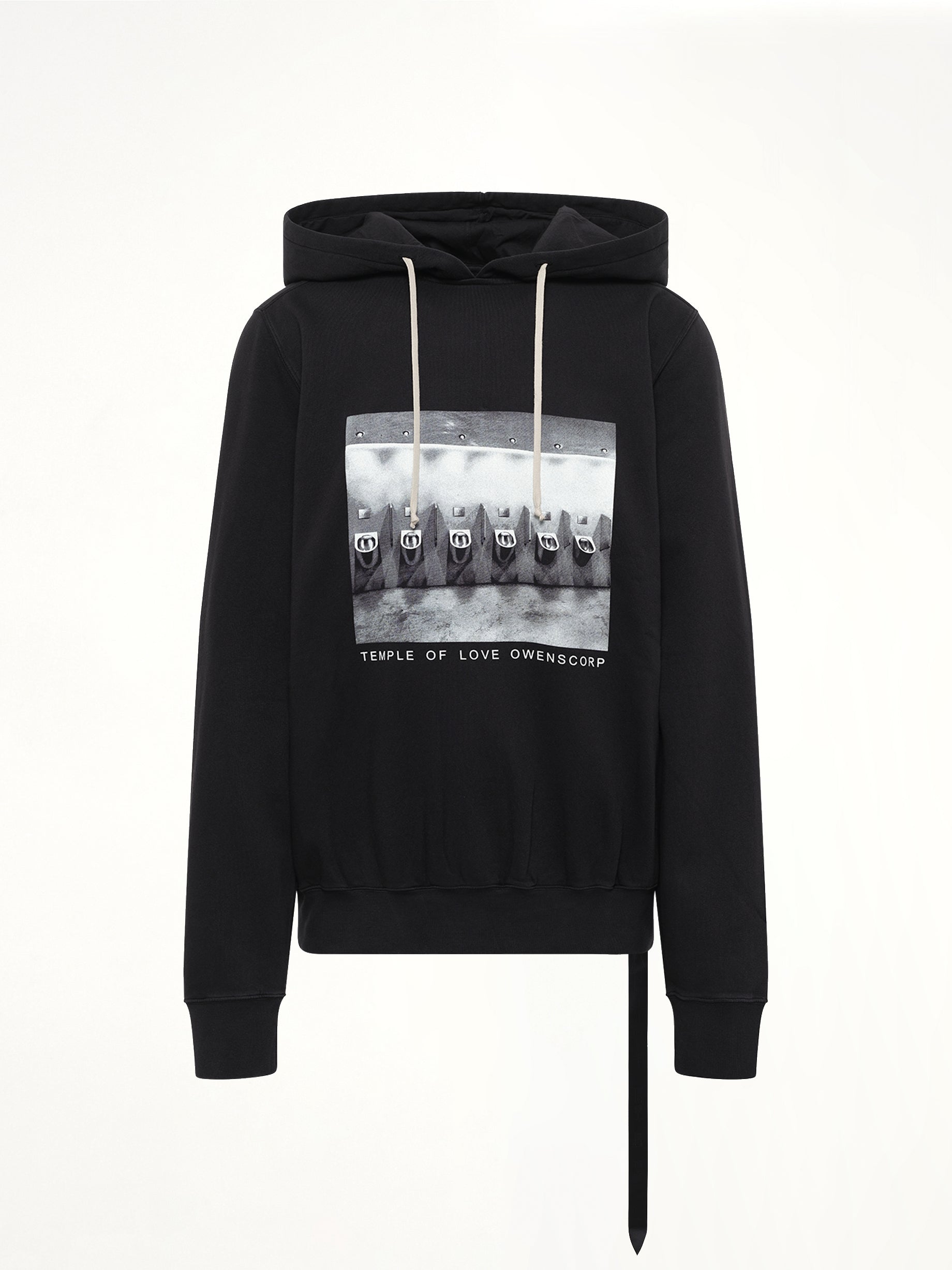 Urinal Oversized Hoodie in Black/Milk