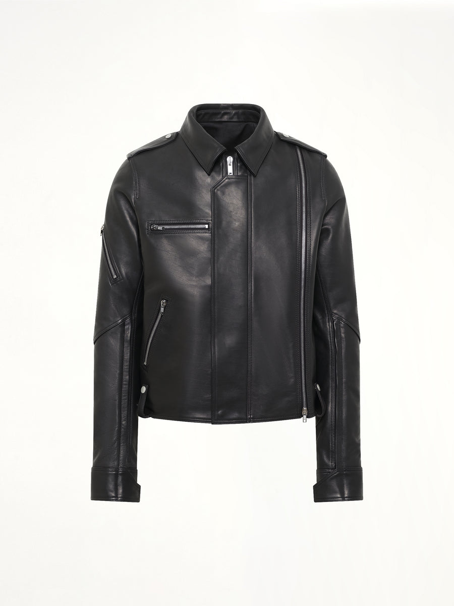 Vega Leather Jacket in Black