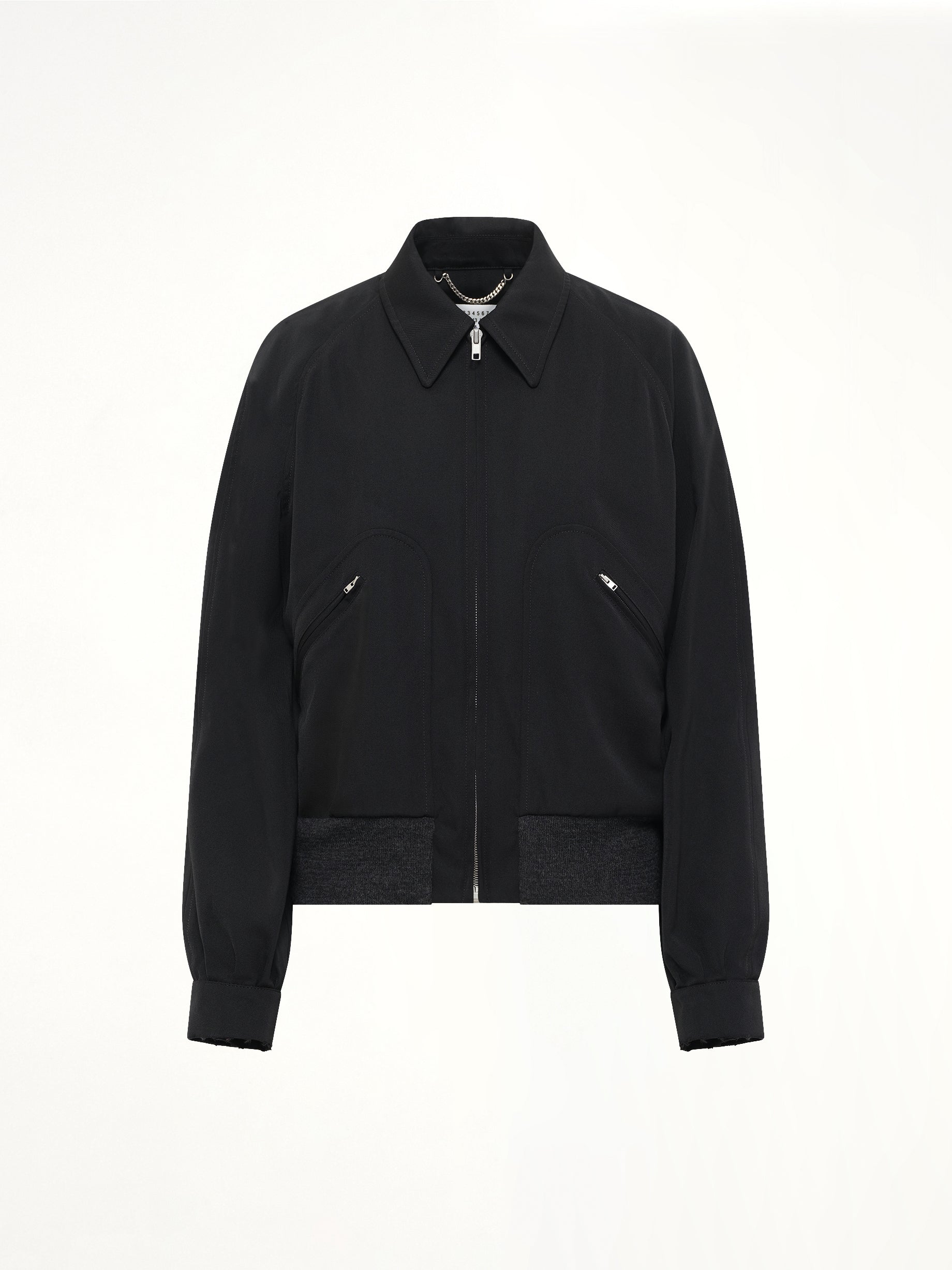 Wool Blouson in Black