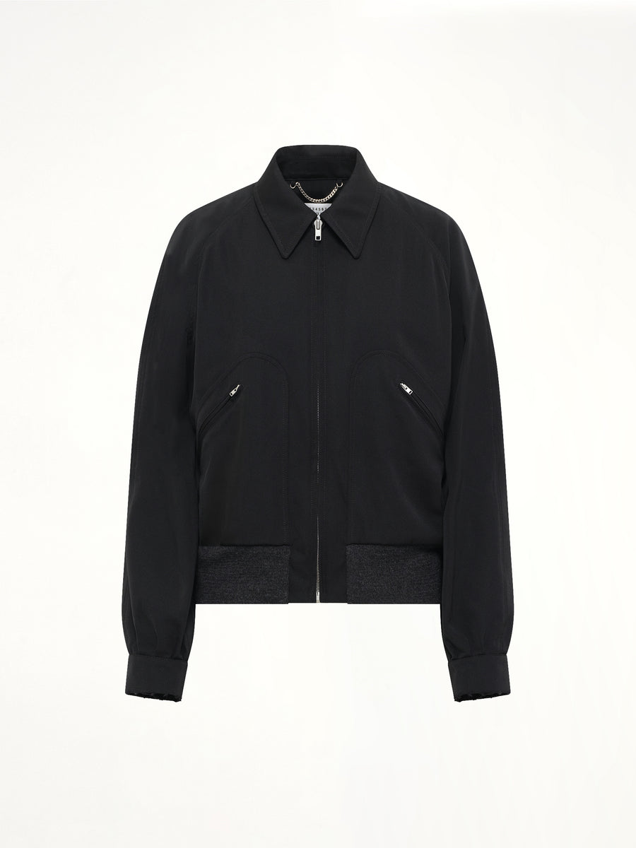 Wool Blouson in Black