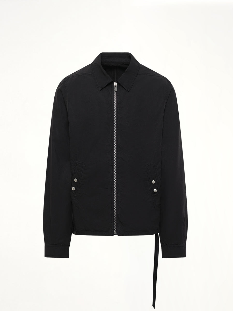 Zipfront Jacket in Black
