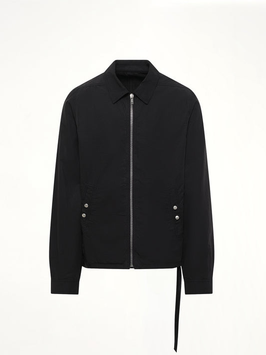 Zipfront Jacket in Black
