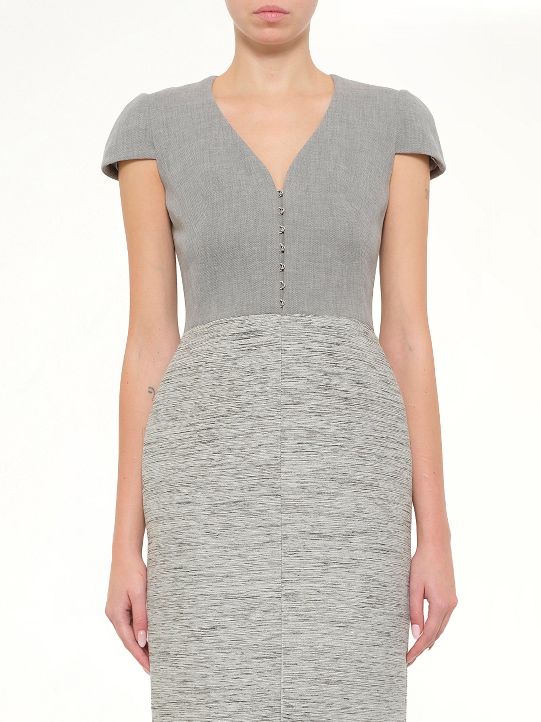 Alexander McQueen - Silver Pencil Dress