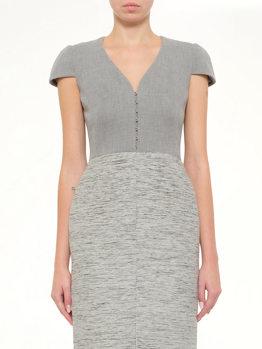 Alexander McQueen - Silver Pencil Dress