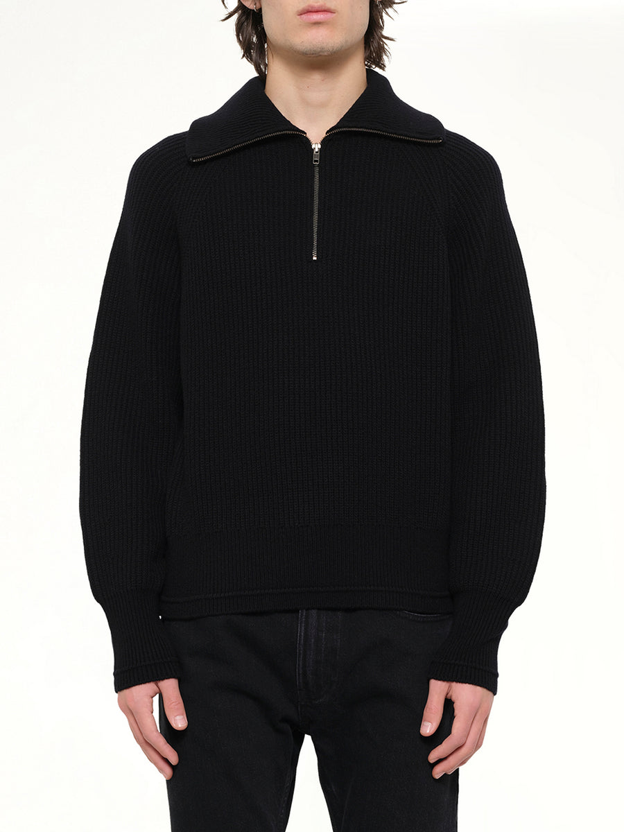Blimp Quarter Zip in Black