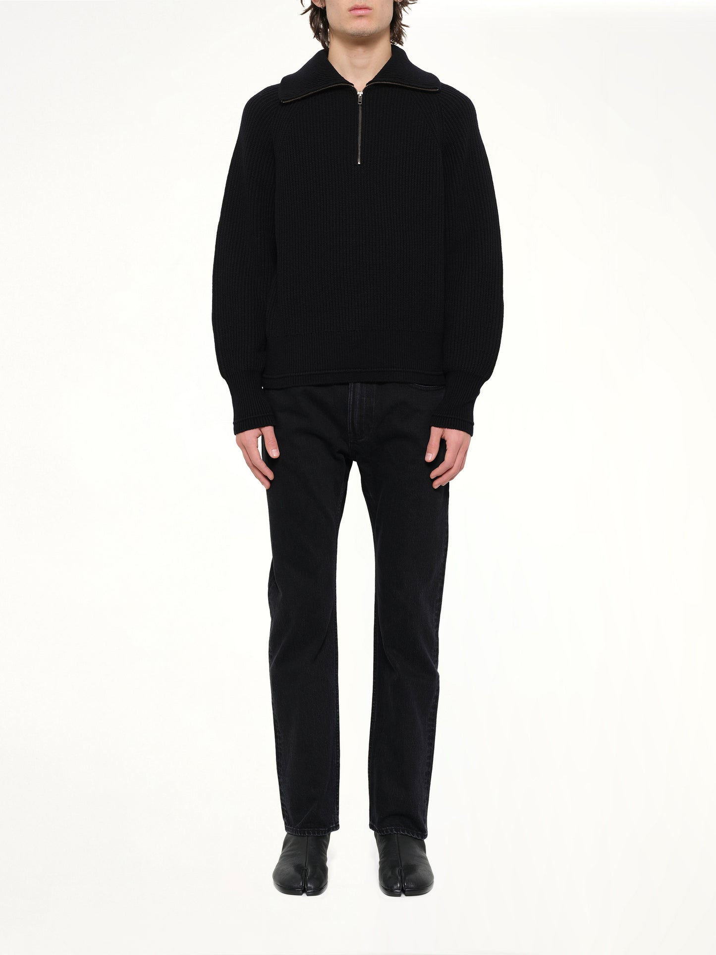 Blimp Quarter Zip in Black