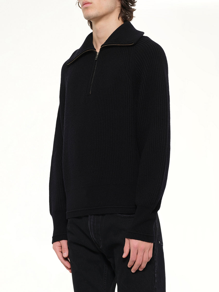 Blimp Quarter Zip in Black