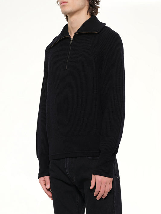 Blimp Quarter Zip in Black