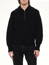 Blimp Quarter Zip in Black
