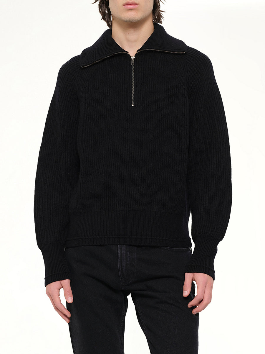 Blimp Quarter Zip in Black