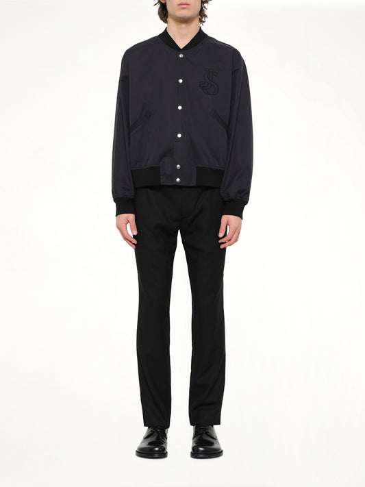 Blouson 130 with Embroidery in Black