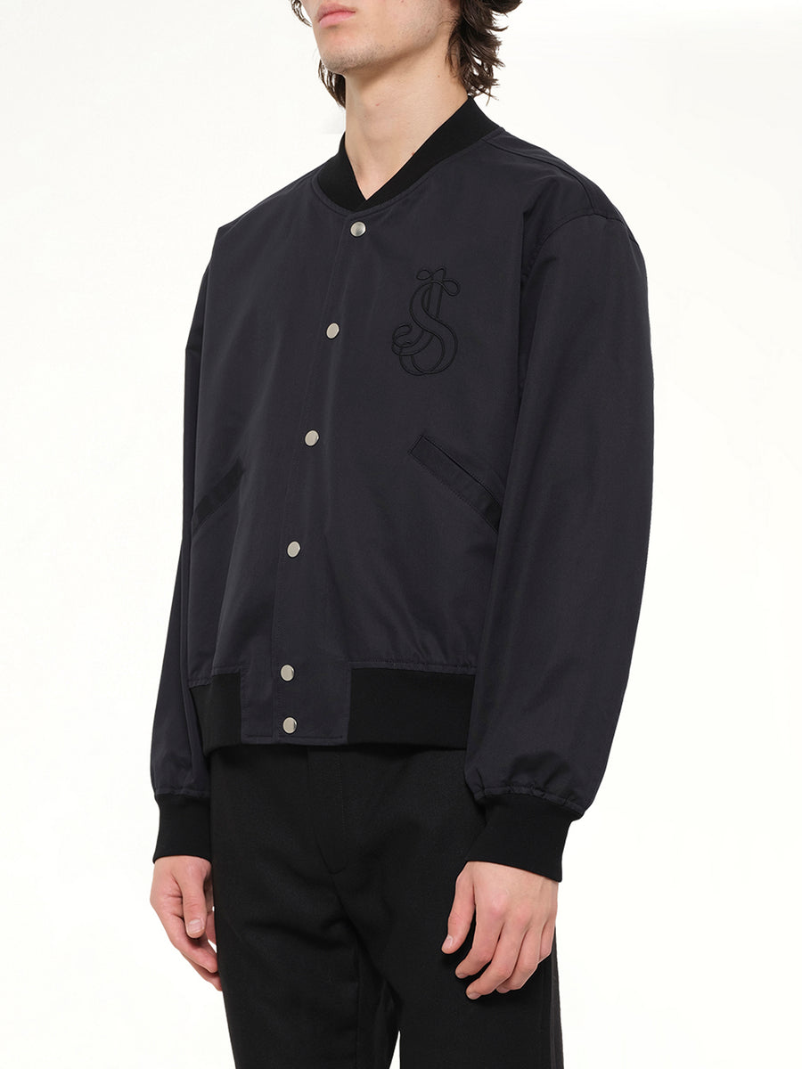 Blouson 130 with Embroidery in Black