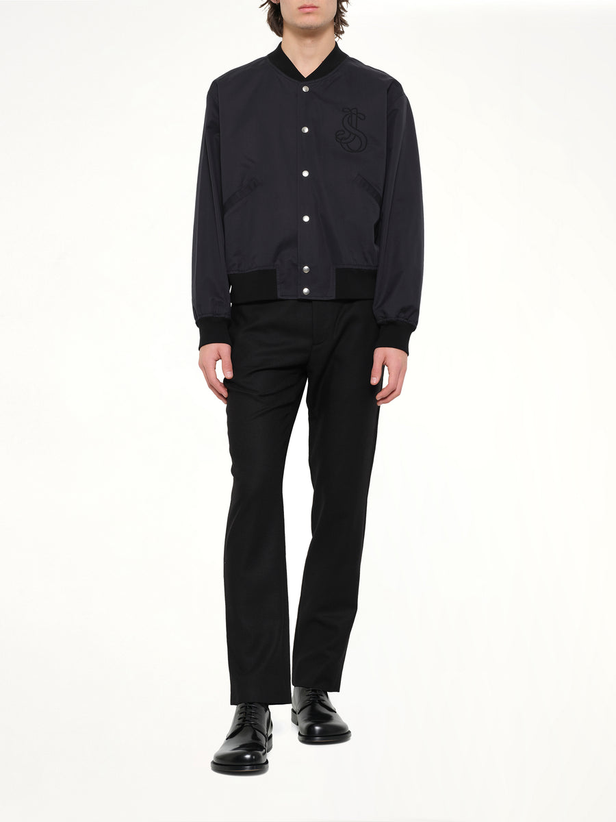 Blouson 130 with Embroidery in Black