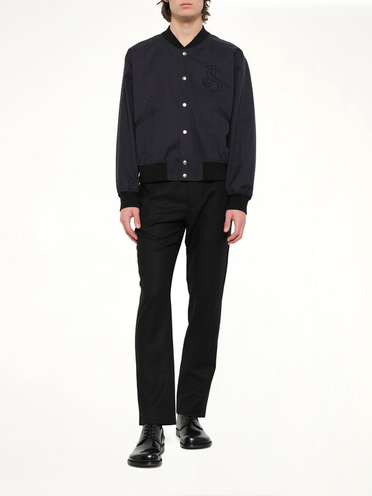 Blouson 130 with Embroidery in Black