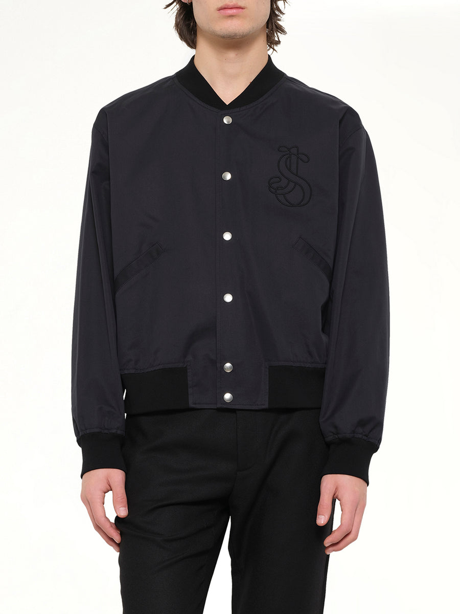 Blouson 130 with Embroidery in Black