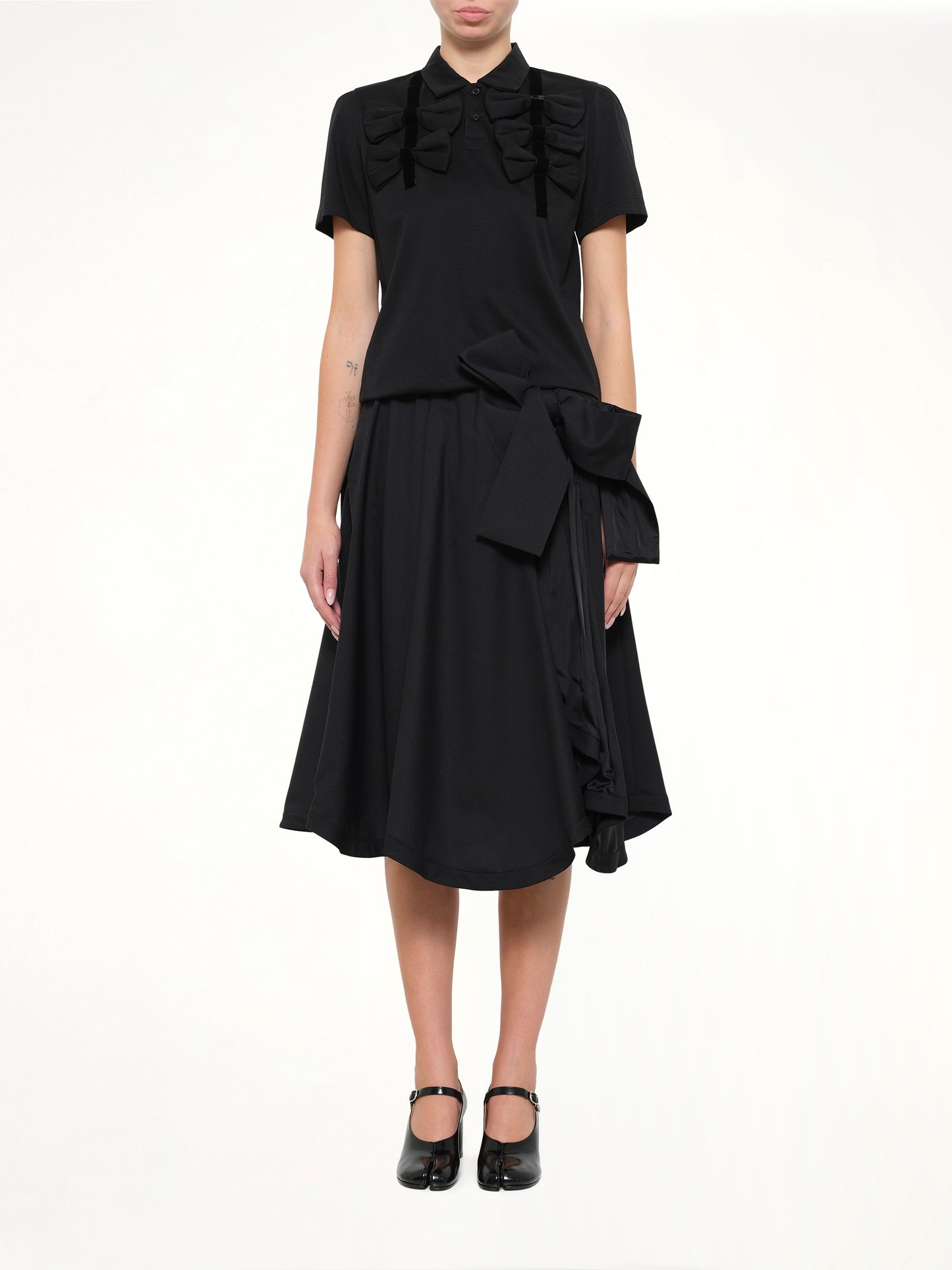 Bowtie Polo in Black