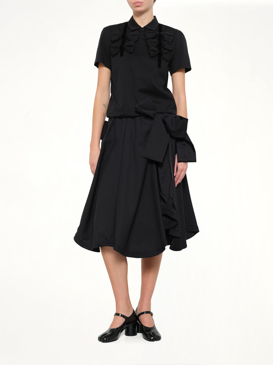Bowtie Polo in Black