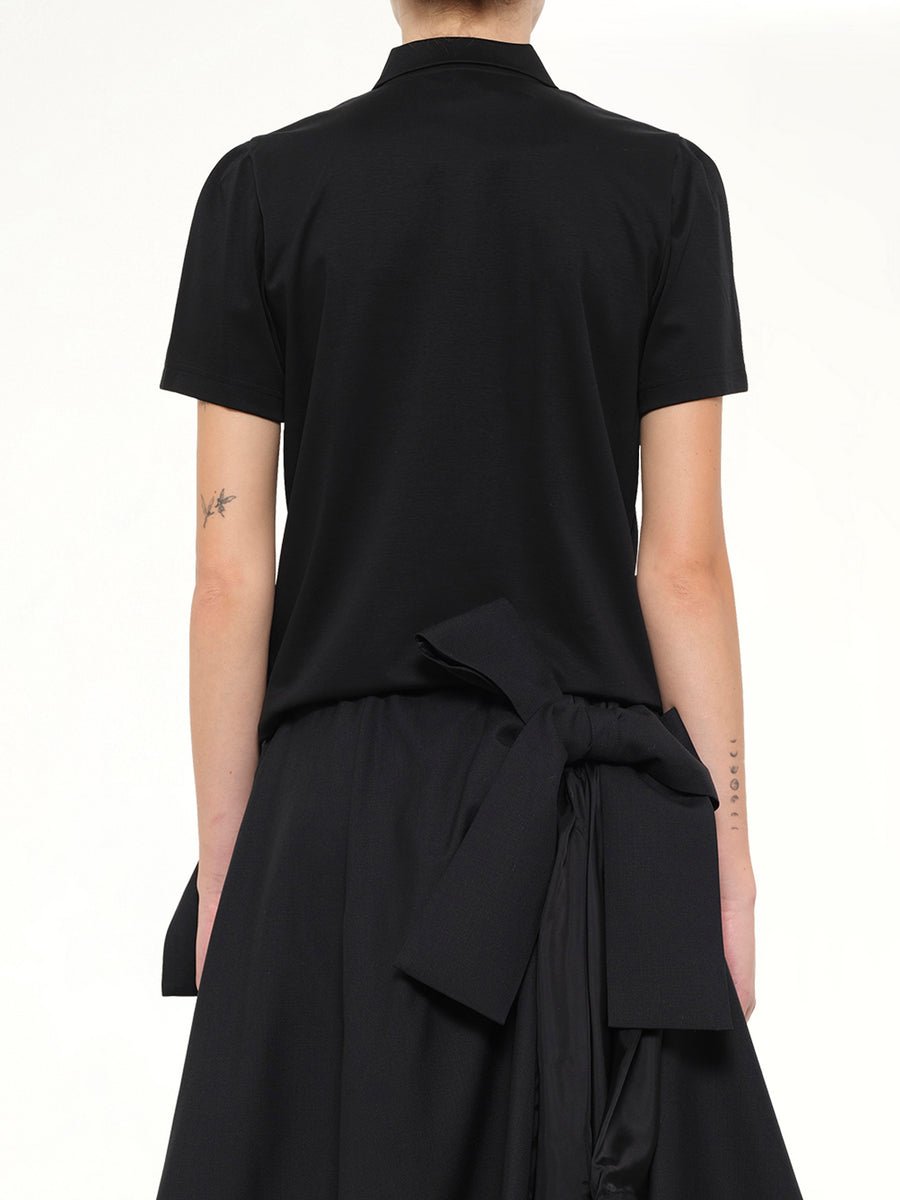 Bowtie Polo in Black